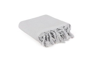 Cuvertura gri deschis din fibre 115x200 cm Asya The Home Collection