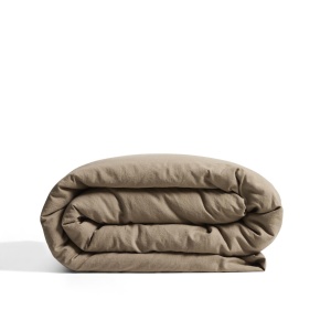 Cuvertura maro din fibre naturale 240x260 cm Simmel Kave Home