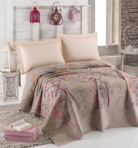 Cuvertura multicolora din bumbac 160x235 cm Urla Single The Home Collection