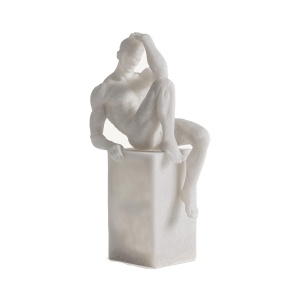 Decoratiune alba din fibre naturale 39 cm Phoebe Vical Home