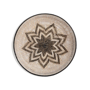 Decoratiune de perete bej din ratan 70 cm Dish Vical Home