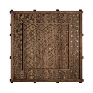 Decoratiune de perete maro din lemn 182x182 cm Avika Vical Home