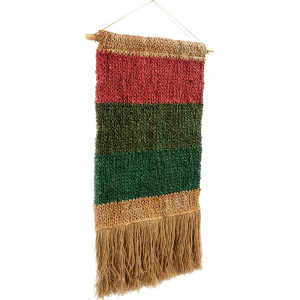 Decoratiune de perete multicolora din fibre naturale 108 cm Covdep Thai Natura