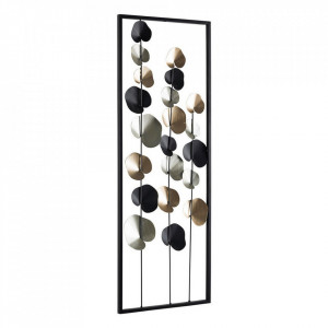 Decoratiune de perete multicolora din metal 30x84 cm Kairos Bizzotto