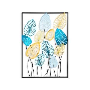 Decoratiune de perete multicolora din metal 50x70 cm Atmi 2 The Home Collection