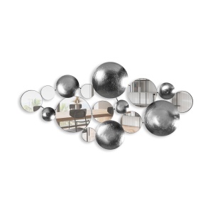 Decoratiune de perete multicolora din metal 60x116 cm Infinity The Home Collection
