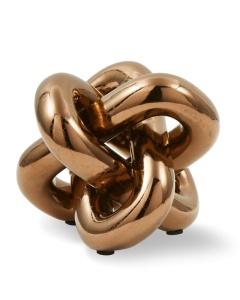 Decoratiune maro cupru din ceramica 19 cm Moving Chain Pols Potten