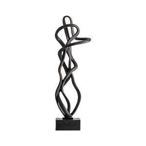 Decoratiune neagra din fibre naturale 58 cm Vehor Vical Home
