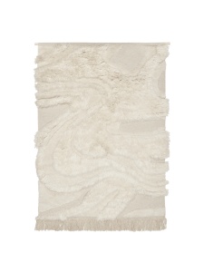 Decoratiune pentru perete alb antic din fibre naturale 110x145 cm Rime Ferm Living