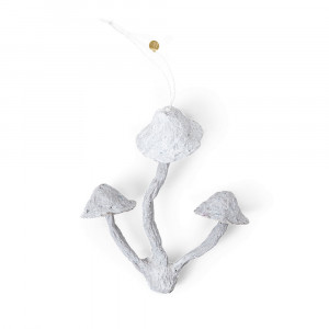 Decoratiune suspendabila alb antic din hartie Mushroom Ferm Living
