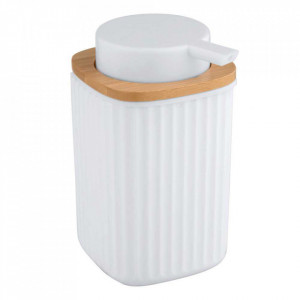 Dispenser sapun lichid alb/maro din plastic 250 ml Rotello Wenko