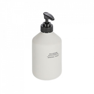 Dispenser sapun lichid alb/negru din polipropilena si polirasina 8 cm Lali Kave Home