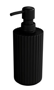 Dispenser sapun lichid negru din plastic 280 ml Minas Wenko
