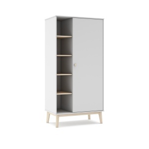 Dulap alb din lemn 181 cm Esteban The Home Collection