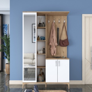 Dulap lobby alb/maro 199 cm Hellena The Home Collection