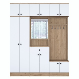 Dulap lobby alb/maro 226 cm Pedro The Home Collection