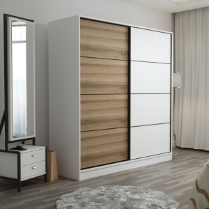 Dulap maro/alb 190 cm Kale Ivy The Home Collection