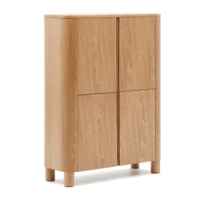 Dulap maro din lemn 134 cm Salaya Kave Home