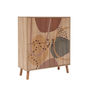 Dulap multicolor din lemn 111 cm Multibox Form The Home Collection