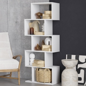 Etajera alba 150 cm Meric The Home Collection
