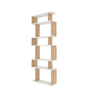 Etajera alba/maro 160 cm Bates The Home Collection