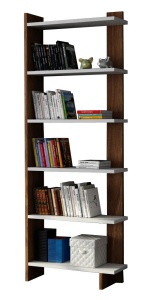 Etajera alba/maro nuc 170 cm Order The Home Collection