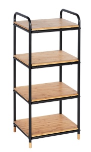 Etajera din bambus maro 94 cm Loft Wenko