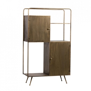 Etajera din metal maro alama 140 cm Chief Woood