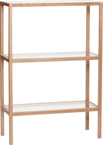 Etajera maro din lemn 115 cm Shelves Hubsch