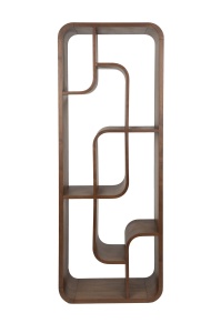 Etajera maro inchis din lemn 160 cm Seven Zuiver