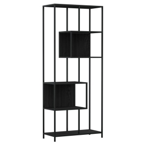 Etajera neagra din metal 185 cm Seaford Bitt Actona Company