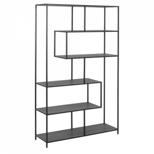 Etajera neagra din metal 185 cm Seaford Quiet Object