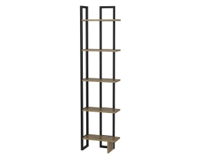 Etajera neagra/maro din metal 180 cm Alice The Home Collection