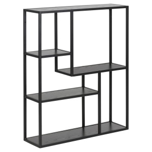Etajera pentru perete din metal negru 91 cm Seaford Quiet Object