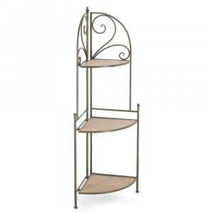 Etajera pliabila verde inchis/maro din metal 126 cm Guenda Bizzotto