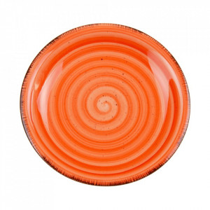 Farfurie pentru desert portocalie din ceramica 19 cm Alligator Denzzo