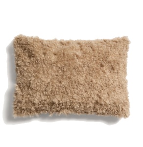 Fata de perna bej din fibre sintetice 40x60 cm Seruva Kave Home