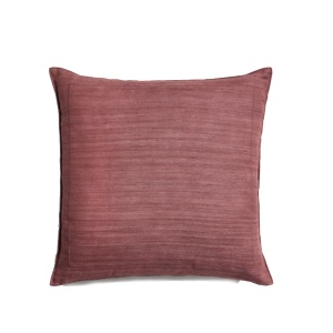 Fata de perna rosu inchis din fibre naturale 45x45 cm Brellet Kave Home
