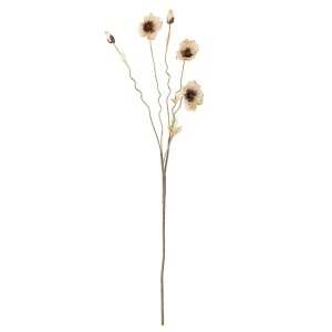 Floare artificiala crem din fibre sintetice 104 cm Poppy Bloomingville