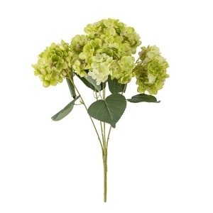 Floare artificiala verde din fibre sintetice 49 cm Hydrangea Bloomingville