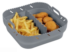 Forma pentru air fryer gri din fibre sintetice Nara Square Wenko