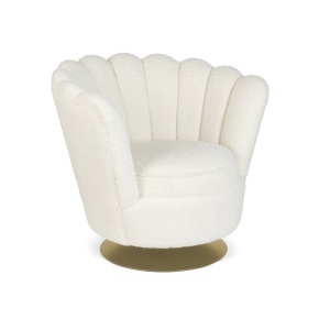 Fotoliu alb din textil Mother Of All Shells Bold Monkey