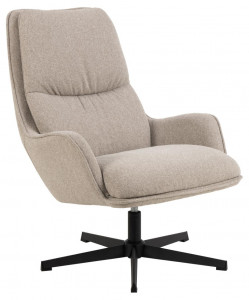 Fotoliu bej din textil Bosley Quiet Object