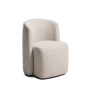 Fotoliu crem din textil Corvena Chenille Kave Home