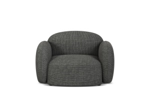 Fotoliu gri din textil Blair Baltimore Micadoni