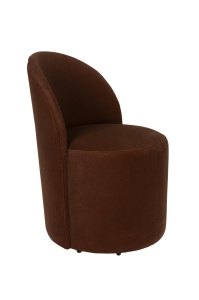 Fotoliu maro din textil Plush Zuiver