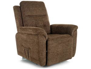Fotoliu recliner maro cappuccino din textil Morgan The Home Collection