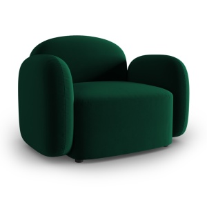 Fotoliu verde din catifea Blair Micadoni
