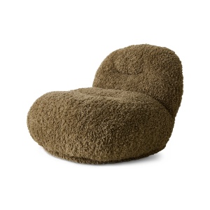 Fotoliu verde din textil Meloa HKliving