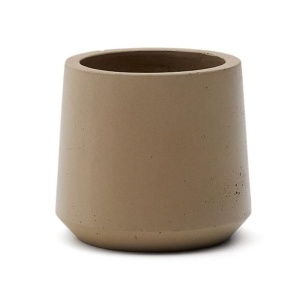 Ghiveci bej din ciment 32 cm Calun Kave Home